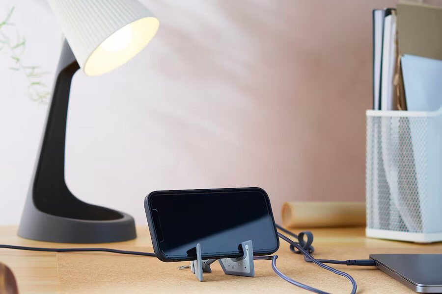 حامل جوال, رمادي