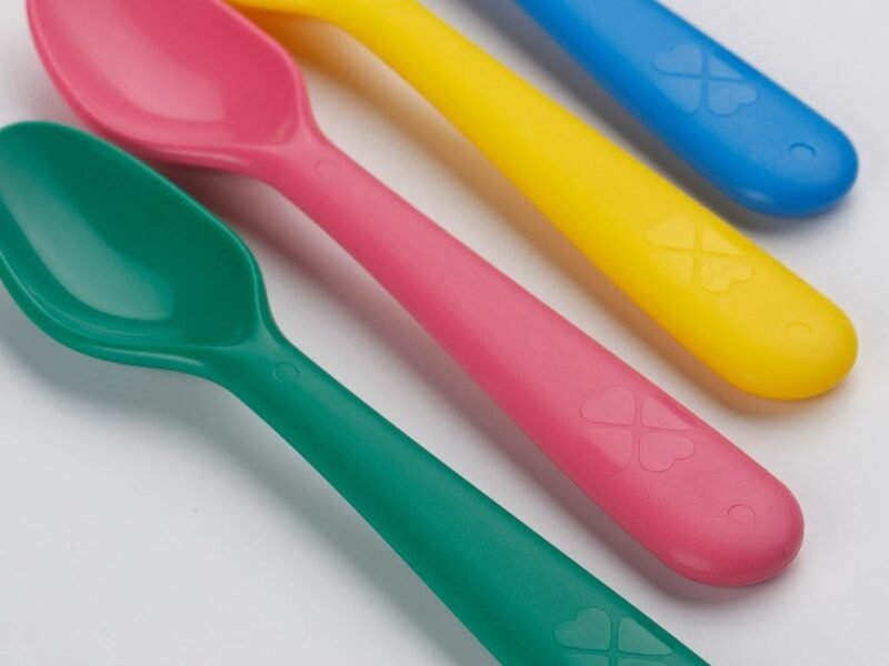 ملعقة, 4 قطع ألوان مختلطة – غامق