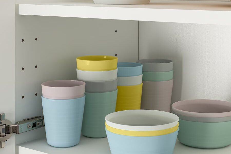 سلطانية, 6 قطع, ألوان مختلطة – فاتح